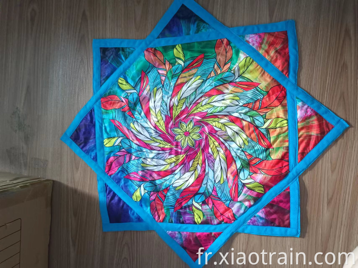 Dapo Dance Star Spinning Tissu Israël Dance Mandkerchief Handcraft Tissu Florpor pour le sport